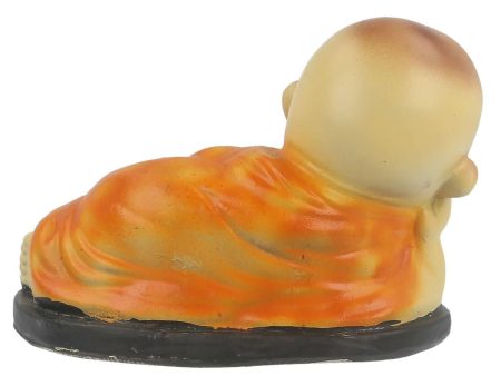 JaipurCrafts Ceramic Child Monk Showpiece (Set of 2, 13 cm, Yellow) Online