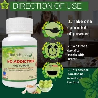 No addiction pro powder (pack of 3) | NUTRAHERBAL Online now